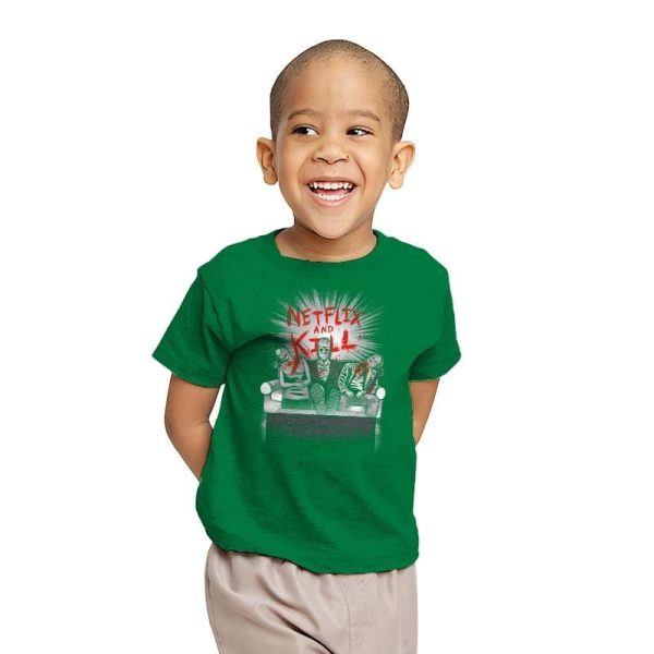 'Flix and Kill Exclusive - Youth T-Shirts RIPT Apparel X-small / Kelly