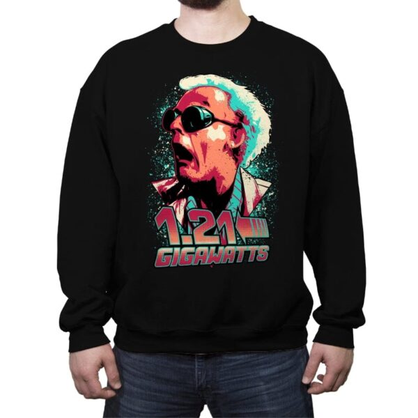 1.21 Gigawatts - Crew Neck Sweatshirt Crew Neck Sweatshirt RIPT Apparel Small / Black