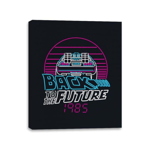 Back to the 80s - Canvas Wraps Canvas Wraps RIPT Apparel 11x14 / Black