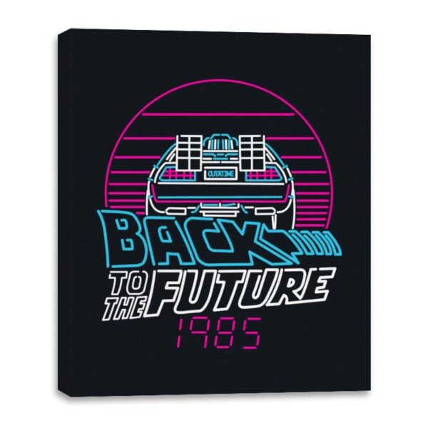Back to the 80s - Canvas Wraps Canvas Wraps RIPT Apparel 16x20 / Black