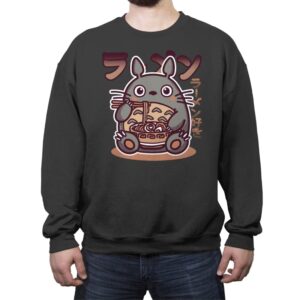 Cats Love Ramen - Crew Neck Sweatshirt Crew Neck Sweatshirt RIPT Apparel Small / Charcoal