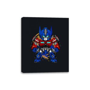 Chibi Optimus - Canvas Wraps Canvas Wraps RIPT Apparel 8x10 / Black