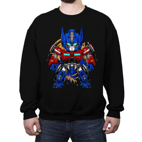 Chibi Optimus - Crew Neck Sweatshirt Crew Neck Sweatshirt RIPT Apparel Small / Black