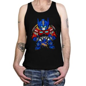 Chibi Optimus - Tanktop Tanktop RIPT Apparel X-Small / Black