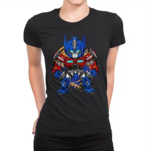 Chibi Optimus - Womens Premium T-Shirts RIPT Apparel Small / Black