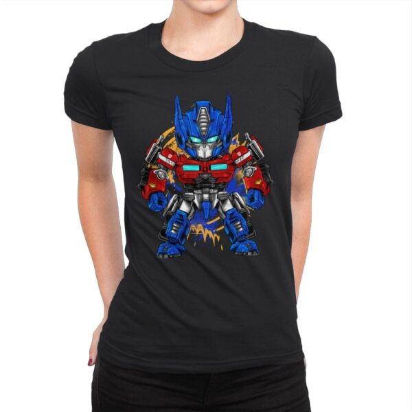 Chibi Optimus - Womens Premium T-Shirts RIPT Apparel Small / Black