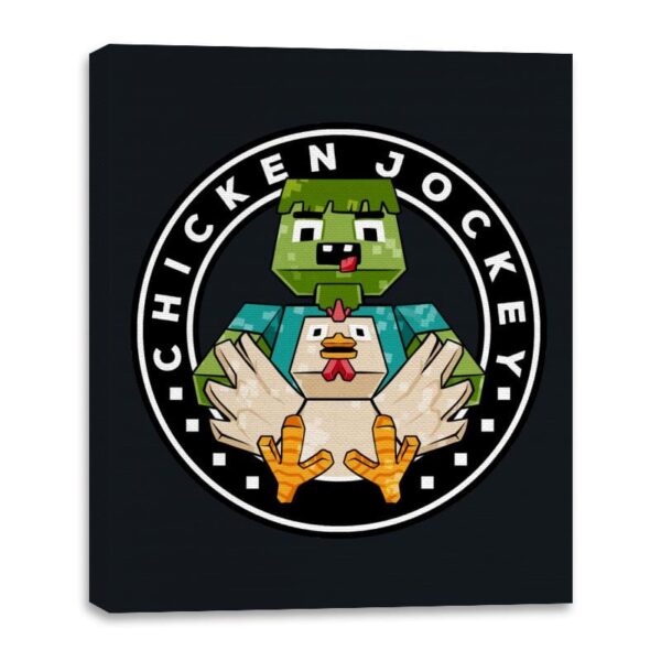 Chicken Cube Lover  - Canvas Wraps Canvas Wraps RIPT Apparel 16x20 / Black