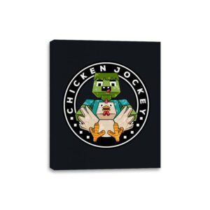 Chicken Cube Lover  - Canvas Wraps Canvas Wraps RIPT Apparel 8x10 / Black