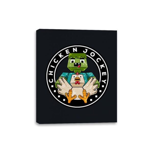Chicken Cube Lover  - Canvas Wraps Canvas Wraps RIPT Apparel 8x10 / Black
