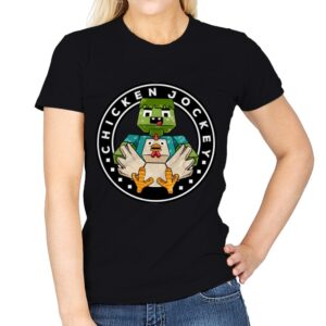 Chicken Cube Lover  - Womens T-Shirts RIPT Apparel Small / Black