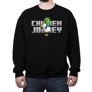 Chicken Jockey - Crew Neck Sweatshirt Crew Neck Sweatshirt RIPT Apparel Small / Black