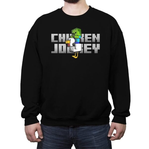 Chicken Jockey - Crew Neck Sweatshirt Crew Neck Sweatshirt RIPT Apparel Small / Black