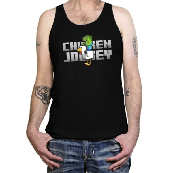 Chicken Jockey - Tanktop Tanktop RIPT Apparel X-Small / Black