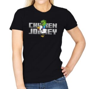 Chicken Jockey - Womens T-Shirts RIPT Apparel Small / Black