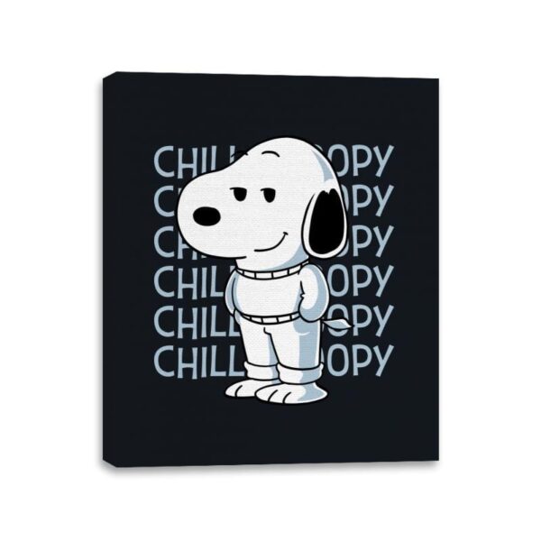 Chill Beagle - Canvas Wraps Canvas Wraps RIPT Apparel 11x14 / Black