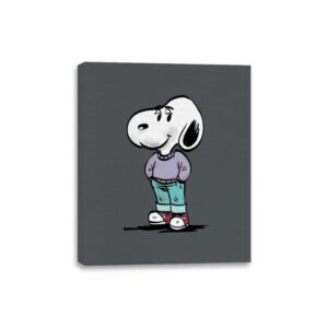 Chill Beagle - Canvas Wraps Canvas Wraps RIPT Apparel 8x10 / Charcoal