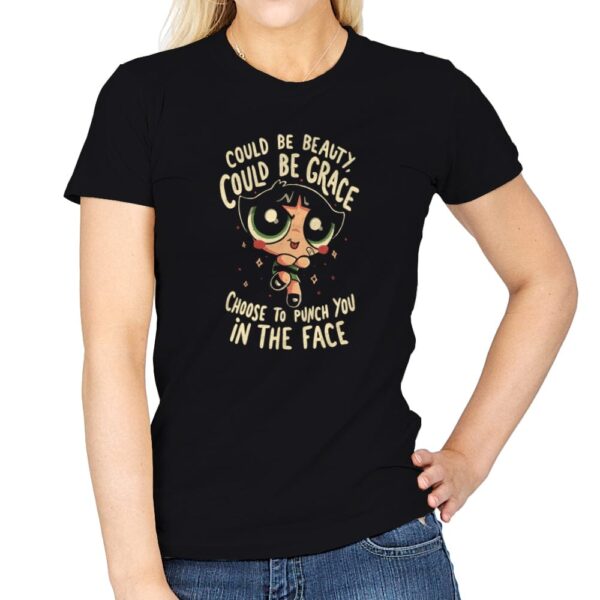 Choose To Punch You In The Face - Womens T-Shirts RIPT Apparel Small / Black
