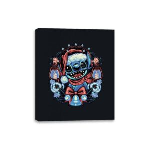 Christmas Alien - Canvas Wraps Canvas Wraps RIPT Apparel 8x10 / Black