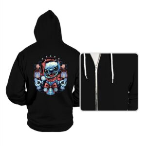 Christmas Alien - Hoodies Hoodies RIPT Apparel Small / Black