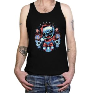 Christmas Alien - Tanktop Tanktop RIPT Apparel X-Small / Black