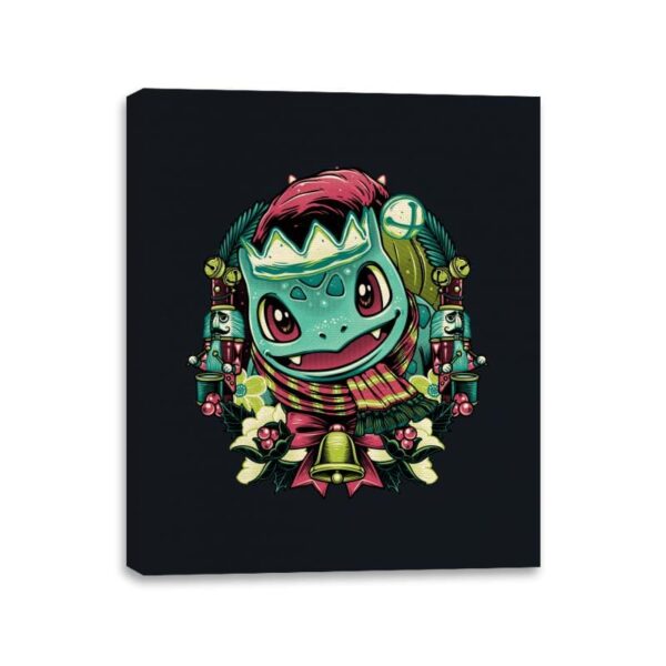 Christmas Amphibian - Canvas Wraps Canvas Wraps RIPT Apparel 11x14 / Black