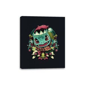 Christmas Amphibian - Canvas Wraps Canvas Wraps RIPT Apparel 8x10 / Black