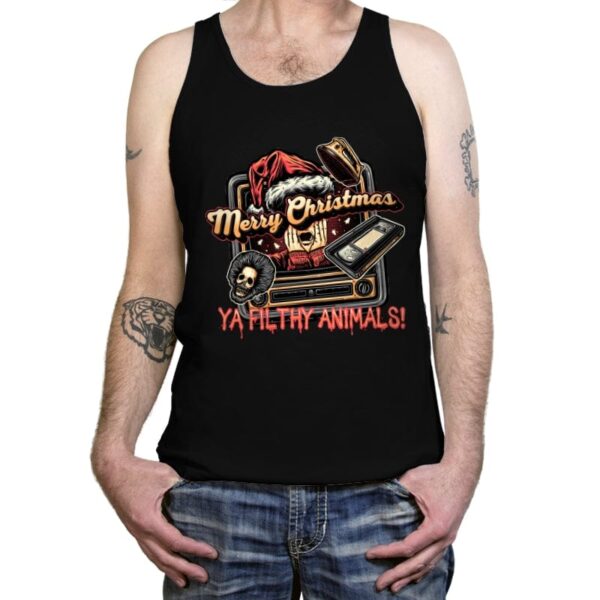Christmas Animals - Tanktop Tanktop RIPT Apparel X-Small / Black