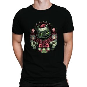 Christmas Dragon - Mens Premium T-Shirts RIPT Apparel Small / Black