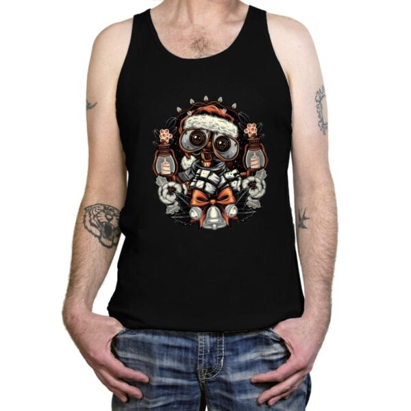 Christmas Robot - Tanktop Tanktop RIPT Apparel X-Small / Black