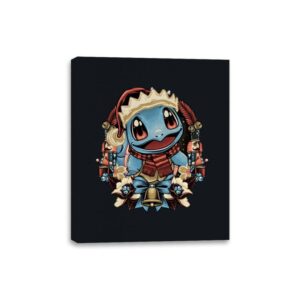 Christmas Turtle - Canvas Wraps Canvas Wraps RIPT Apparel 8x10 / Black