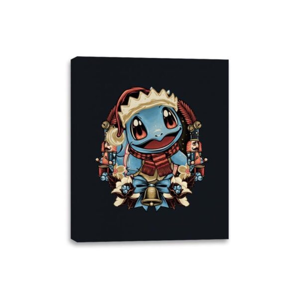 Christmas Turtle - Canvas Wraps Canvas Wraps RIPT Apparel 8x10 / Black