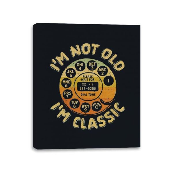 Classic Communicator - Canvas Wraps Canvas Wraps RIPT Apparel 11x14 / Black