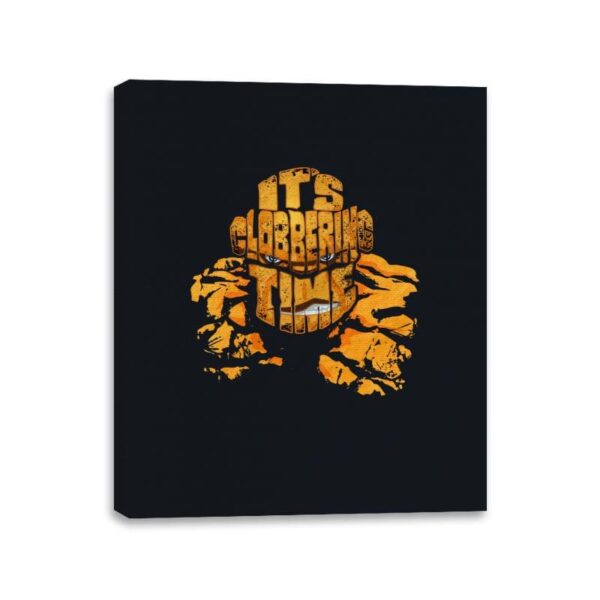 Clobbering Type - Canvas Wraps Canvas Wraps RIPT Apparel 11x14 / Black