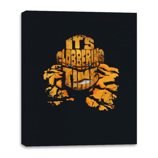 Clobbering Type - Canvas Wraps Canvas Wraps RIPT Apparel 16x20 / Black
