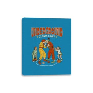 Clown Fight - Canvas Wraps Canvas Wraps RIPT Apparel 8x10 / Sapphire