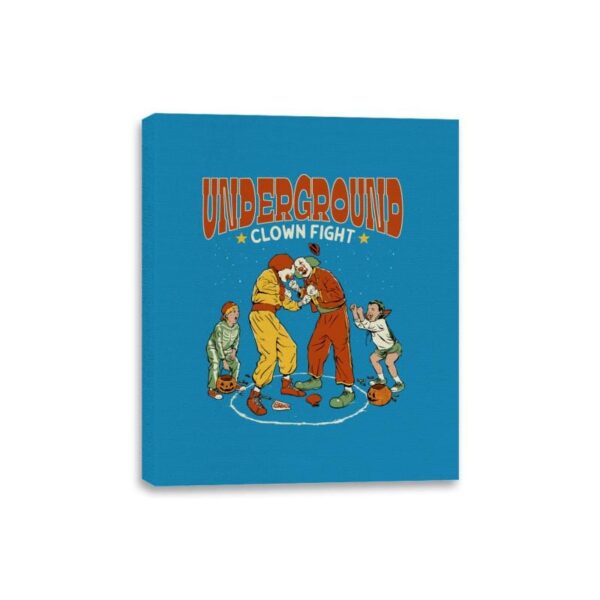 Clown Fight - Canvas Wraps Canvas Wraps RIPT Apparel 8x10 / Sapphire