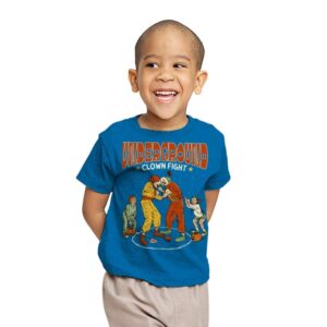 Clown Fight - Youth T-Shirts RIPT Apparel X-small / Sapphire
