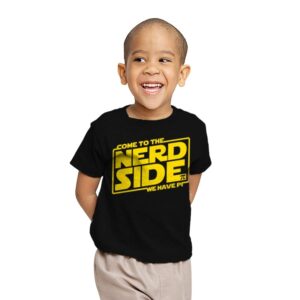Come to the Nerd Side - Youth T-Shirts RIPT Apparel X-small / Black