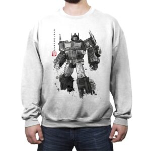 Convoy Sumi-e - Crew Neck Sweatshirt Crew Neck Sweatshirt RIPT Apparel Small / White