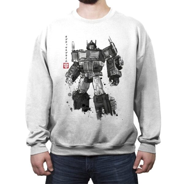 Convoy Sumi-e - Crew Neck Sweatshirt Crew Neck Sweatshirt RIPT Apparel Small / White