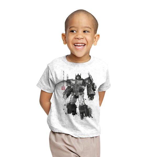 Convoy Sumi-e - Youth T-Shirts RIPT Apparel X-small / White