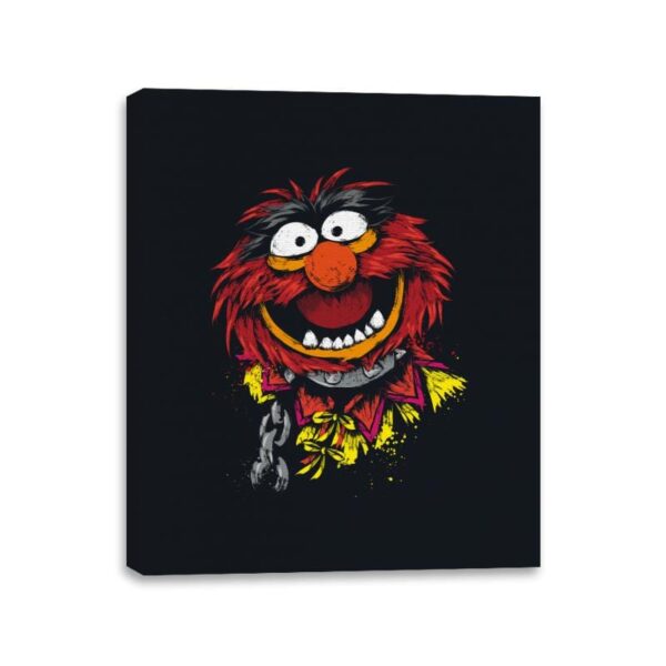 Crazy Drummer - Canvas Wraps Canvas Wraps RIPT Apparel 11x14 / Black