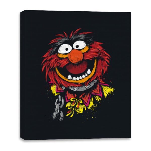 Crazy Drummer - Canvas Wraps Canvas Wraps RIPT Apparel 16x20 / Black