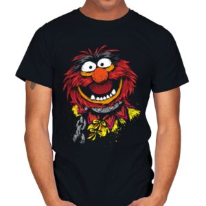 Crazy Drummer - Mens T-Shirts RIPT Apparel Small / Black