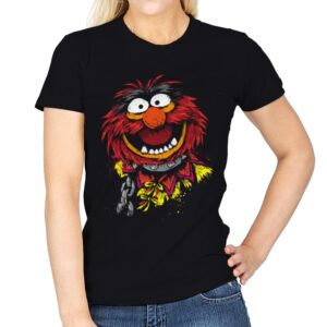 Crazy Drummer - Womens T-Shirts RIPT Apparel Small / Black