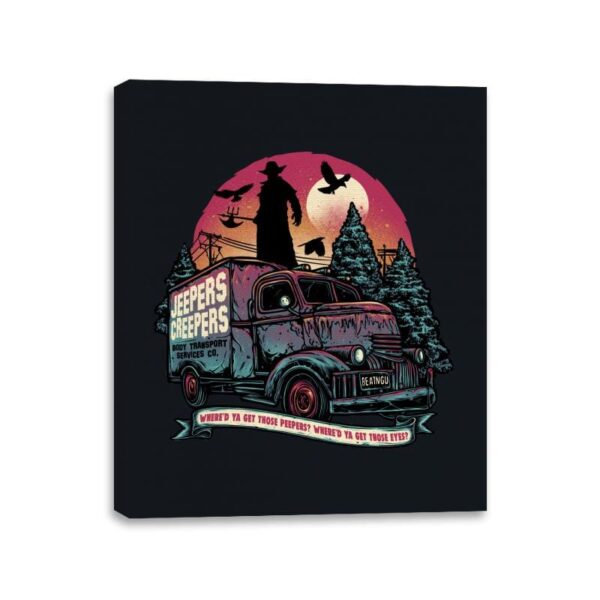 Creepers Transport Service - Canvas Wraps Canvas Wraps RIPT Apparel 11x14 / Black