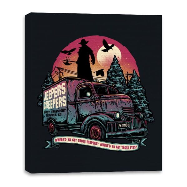 Creepers Transport Service - Canvas Wraps Canvas Wraps RIPT Apparel 16x20 / Black