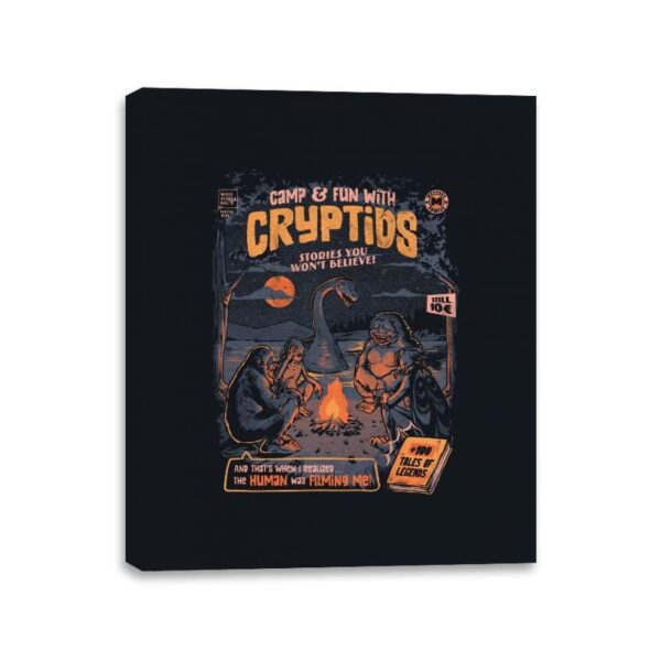 Cryptids Camp - Canvas Wraps Canvas Wraps RIPT Apparel 11x14 / Black