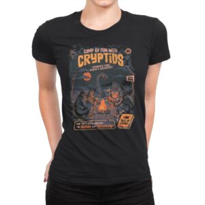 Cryptids Camp - Womens Premium T-Shirts RIPT Apparel Small / Black