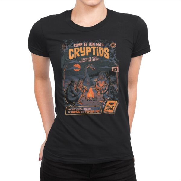 Cryptids Camp - Womens Premium T-Shirts RIPT Apparel Small / Black